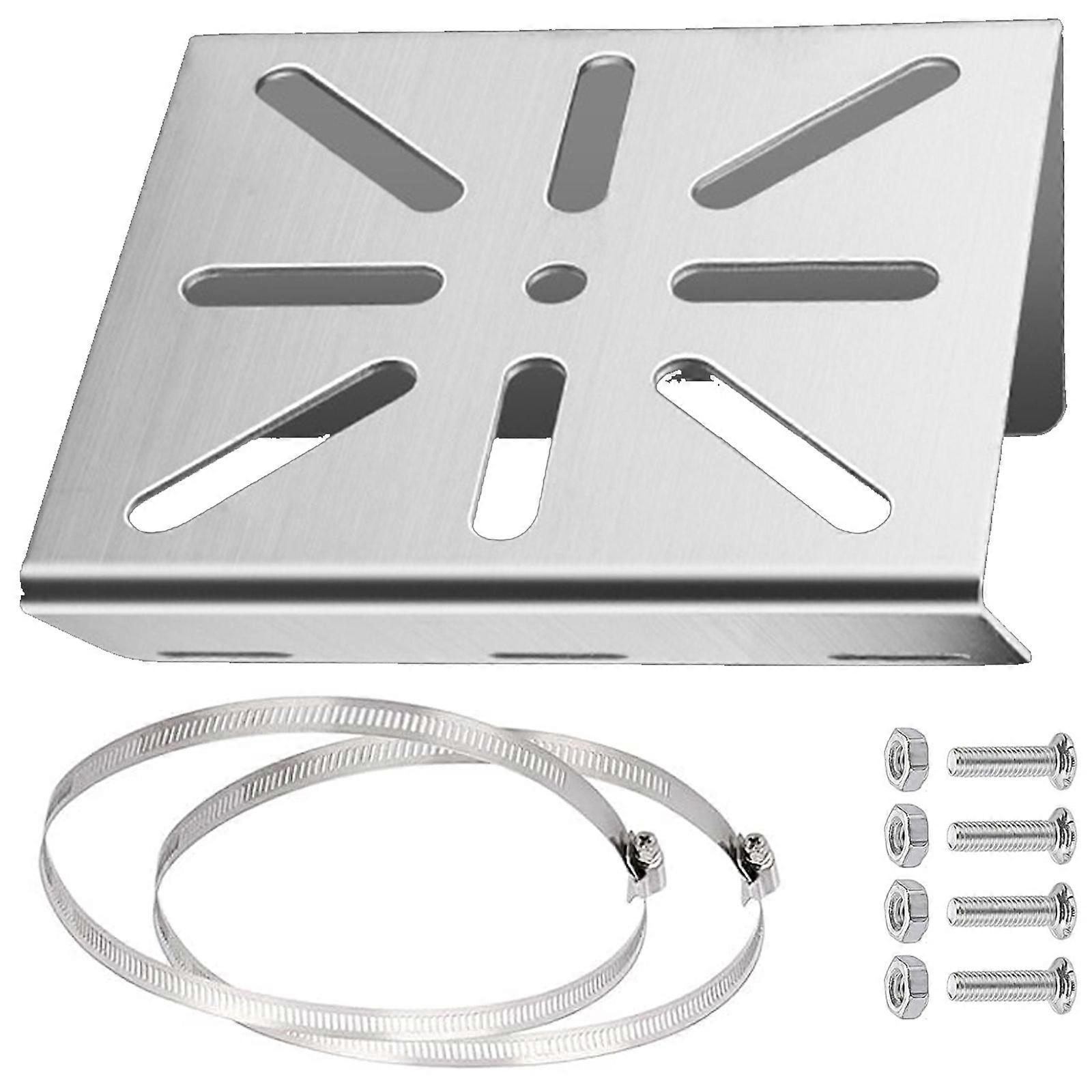 Stable Outdoor Camera Mounting Brackets For Vertical Horizontal Poles Includes Hose Clamps And Screw Holes Multicolor