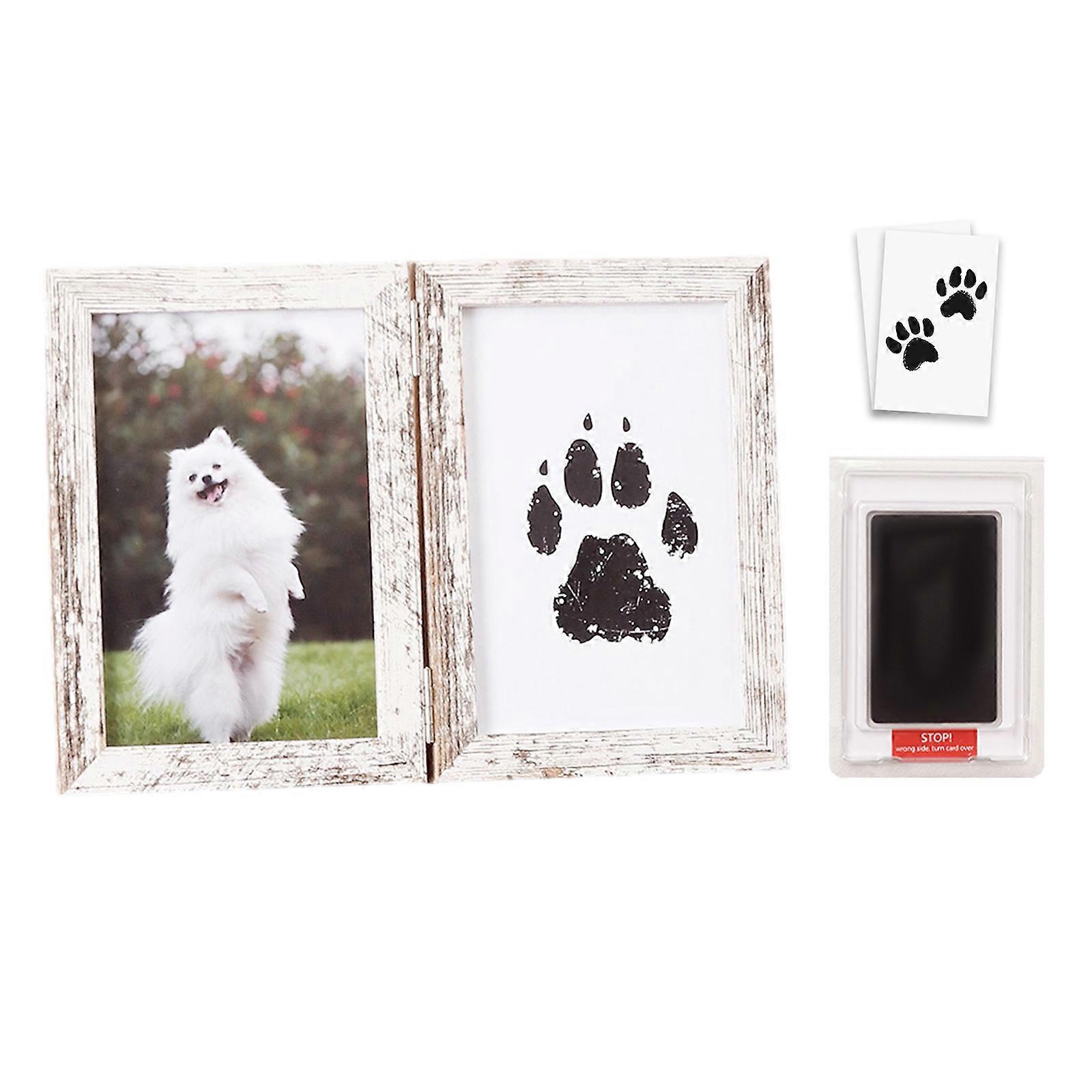 Baby Footprint Handprint Printing Set Pet Paws Print Kits Great Keepsakes Gift with Frame Print Pad for Special Event Multicolor