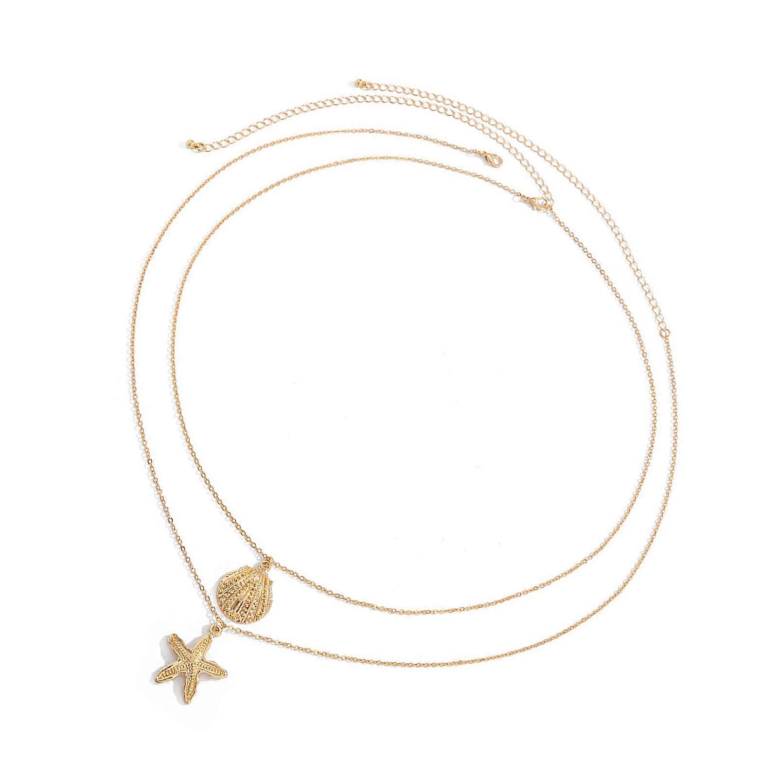 Elegant Adjustable Starfish Shell Waist Jewelry Handcraft With Alloy Materials for Daily Use Multicolor