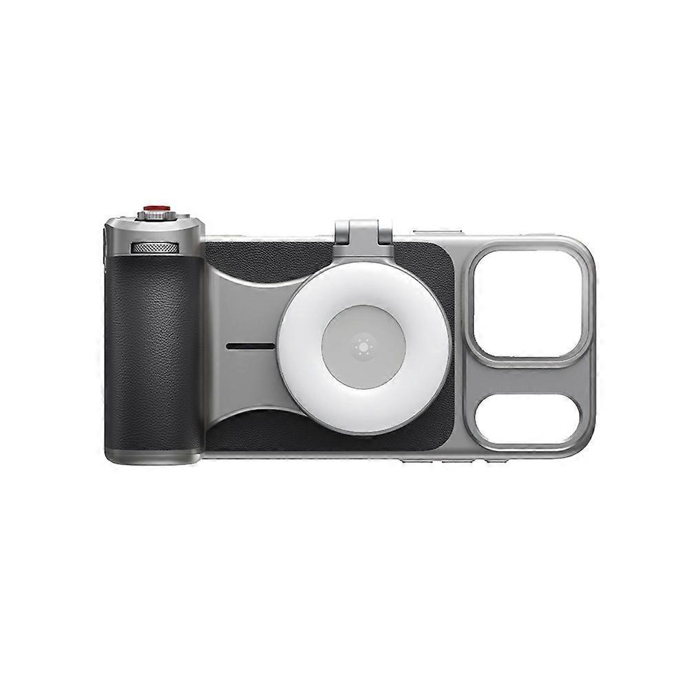 TELESIN Master Phone Camera Grip for 17 Pro with Remote Shutter Handheld Mount Handheld Photography Accessories with Fill Light