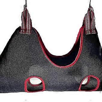 Dog Grooming Hammock Harness For Grooming  Nail Clip Trimming Bathing Restraint Bag(m)black
