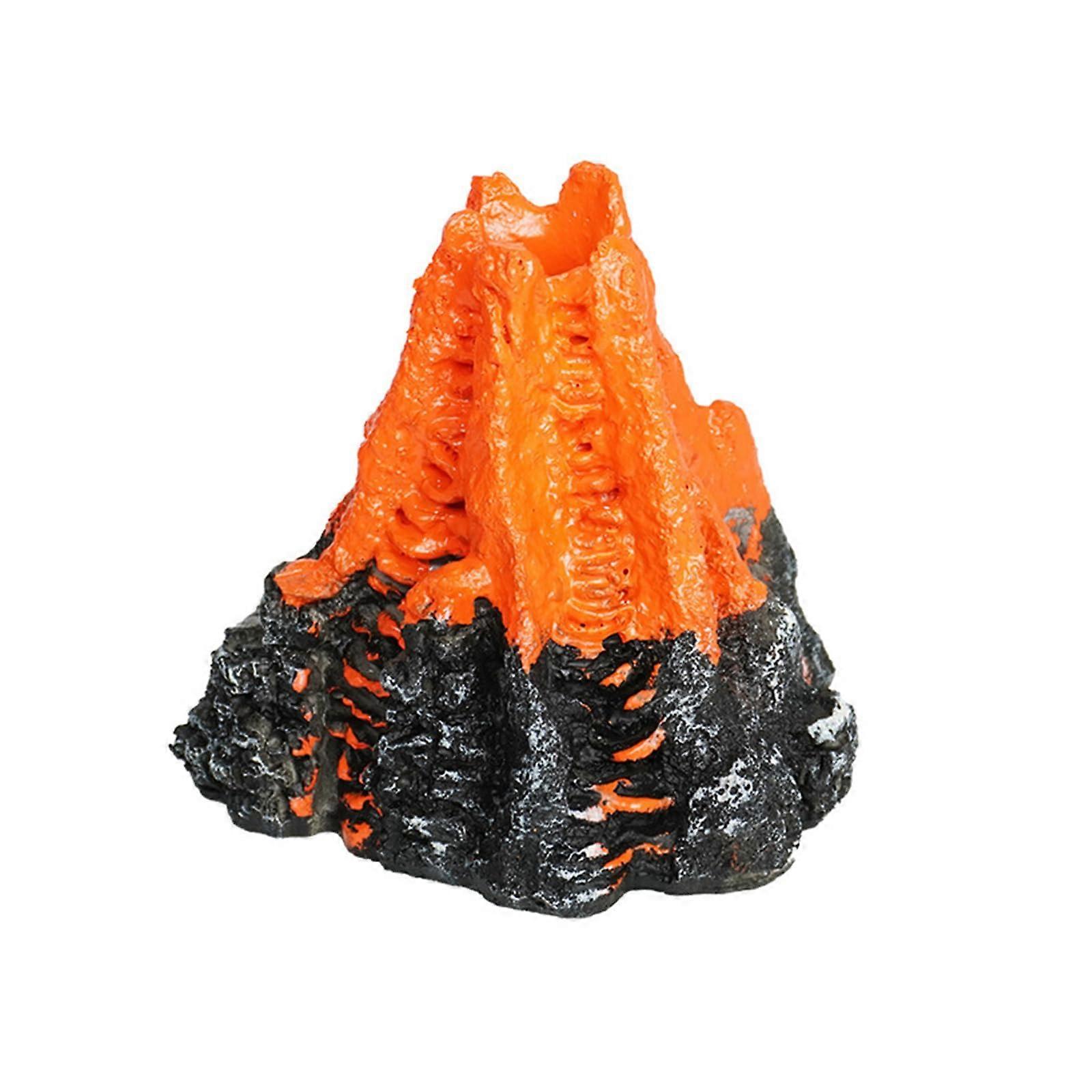 Aquarium Rock Volcano Decoration for Fish Tank Simulation and Vivid Underwater Environment Type F