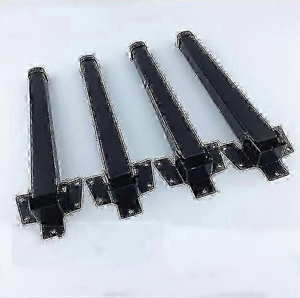 أبيض للطي الجدول الساقين، السرير صينية مكتب الساقين، صغيرة في الهواء الطلق التخييم الجدول الساقين، الحديد المعدني، مربع، مجموعة من 4