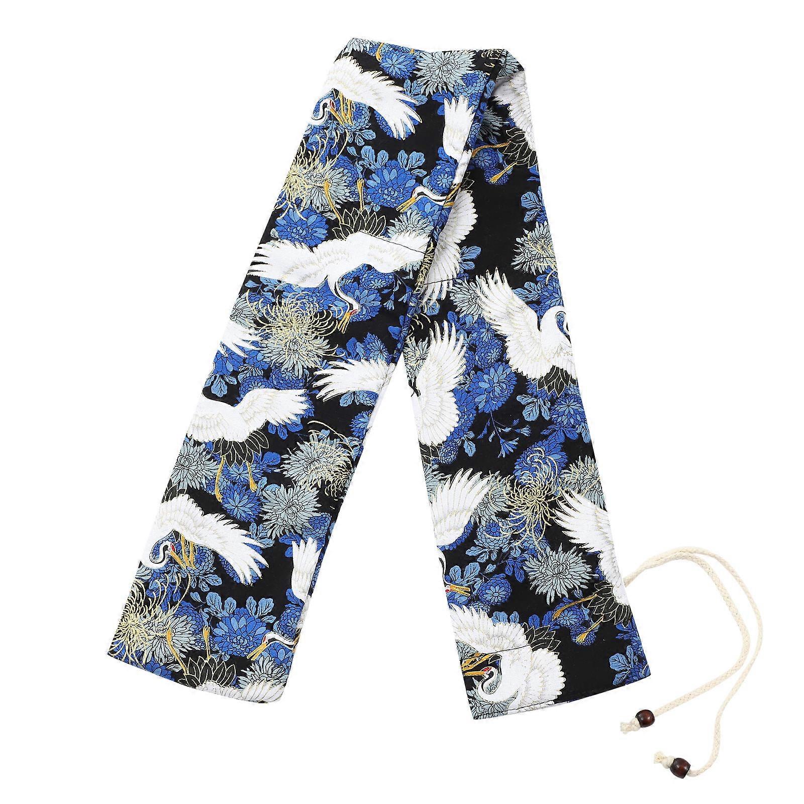 Exquisite Cotton Cloth Made Flute Storage Bag Creative Storage Container