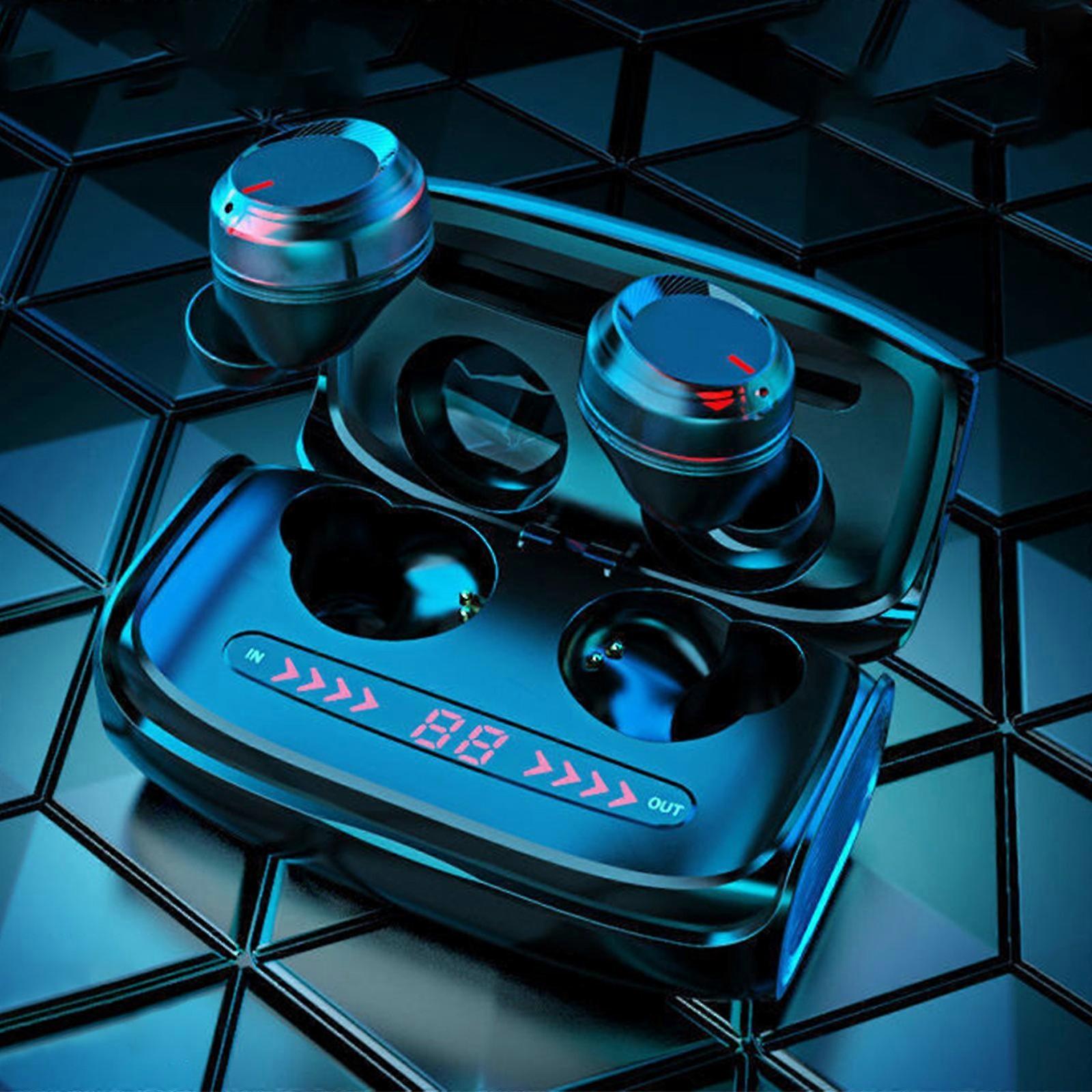 Clearance! Bluetooth Wireless Earbuds with Wireless Charging Case, IPX7, Deep Bass, Built-in Mic, Compatible with iPhone & Android