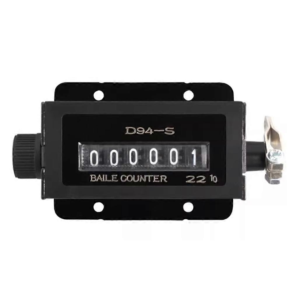 Mini Digital Counter 0-99999 6Digit Number Hand Tally Click Timer Mechanical Resettable Manual Pull Stroke Counter D94-S