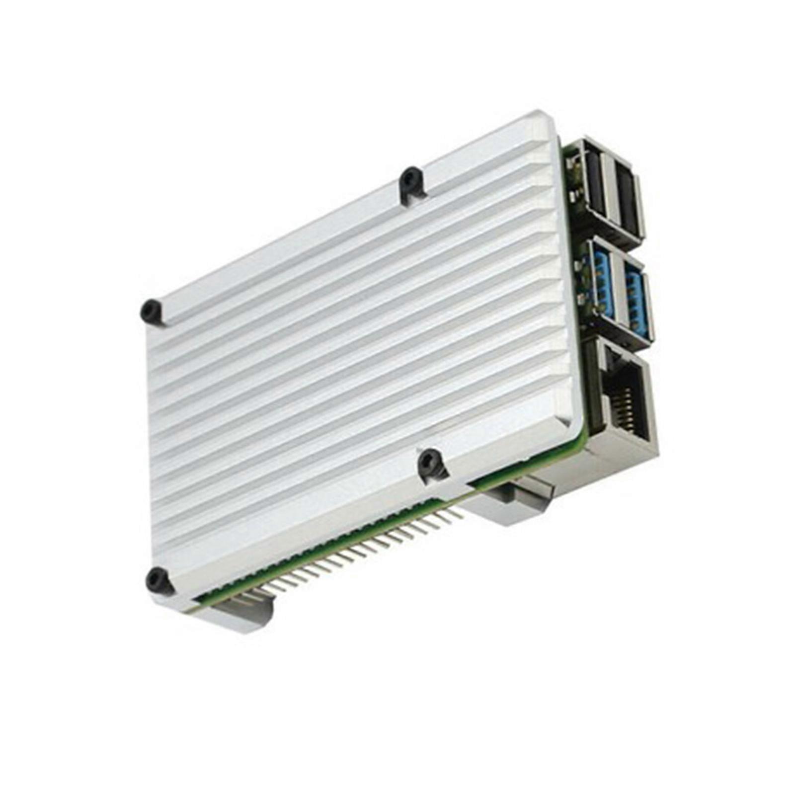 Aluminum Alloy Protective Case / Box / Enclosure for  4 Model B Perfect Heat Dissipation  silver