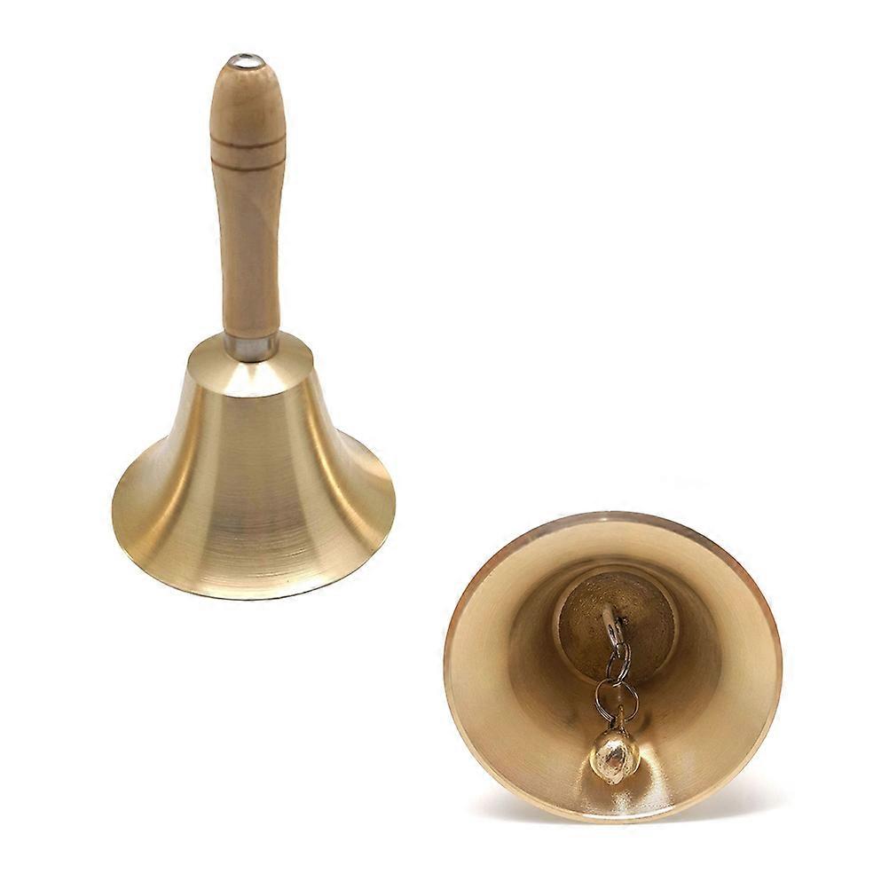 Karácsonyi kézi csengő réz csörgő csengő partira fa fogantyúval