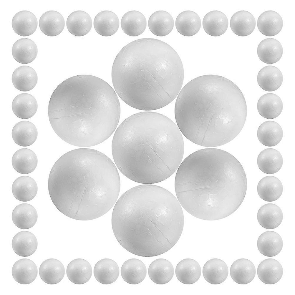 Balls for Decoration DIY White Foam Sphere 50Pcs Set