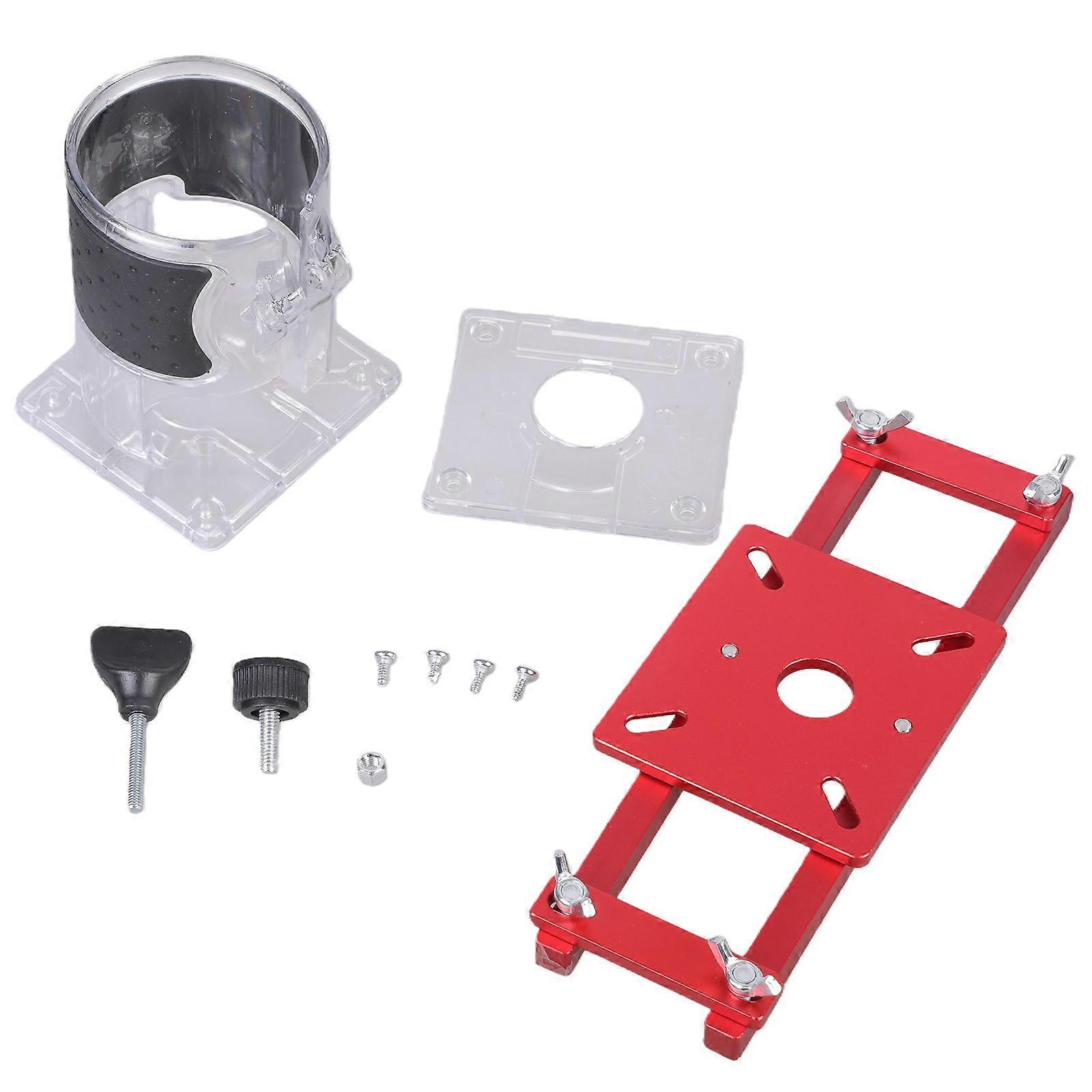 2 in 1 Woodworking Slot Locators Invisible Fastener Punch Holder for Wardrobe Cabinet Board Router Trimmer Hand Tool Multicolor