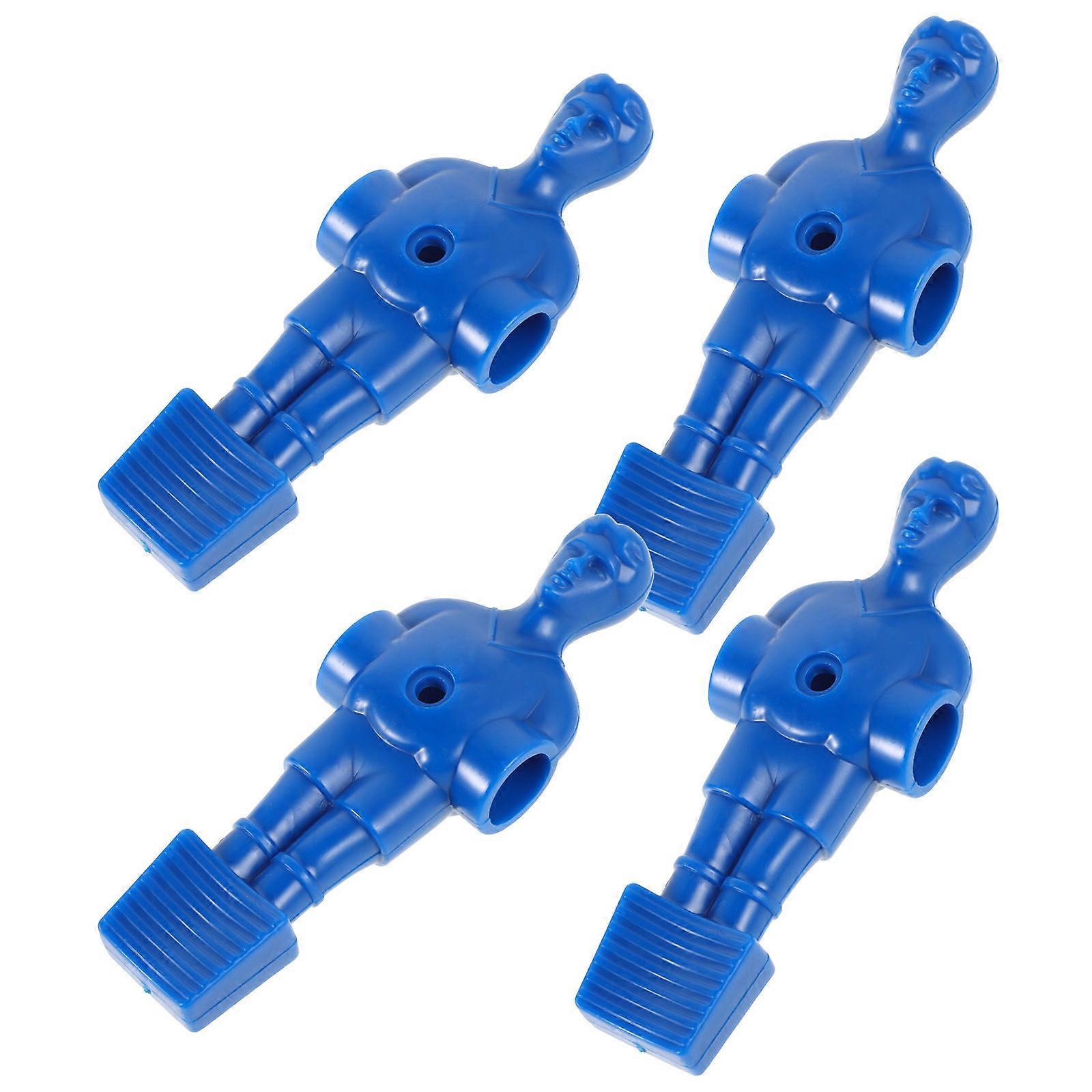 Foosball Figures Table Soccer Player Dolls for Replacement 4Pcs Blue
