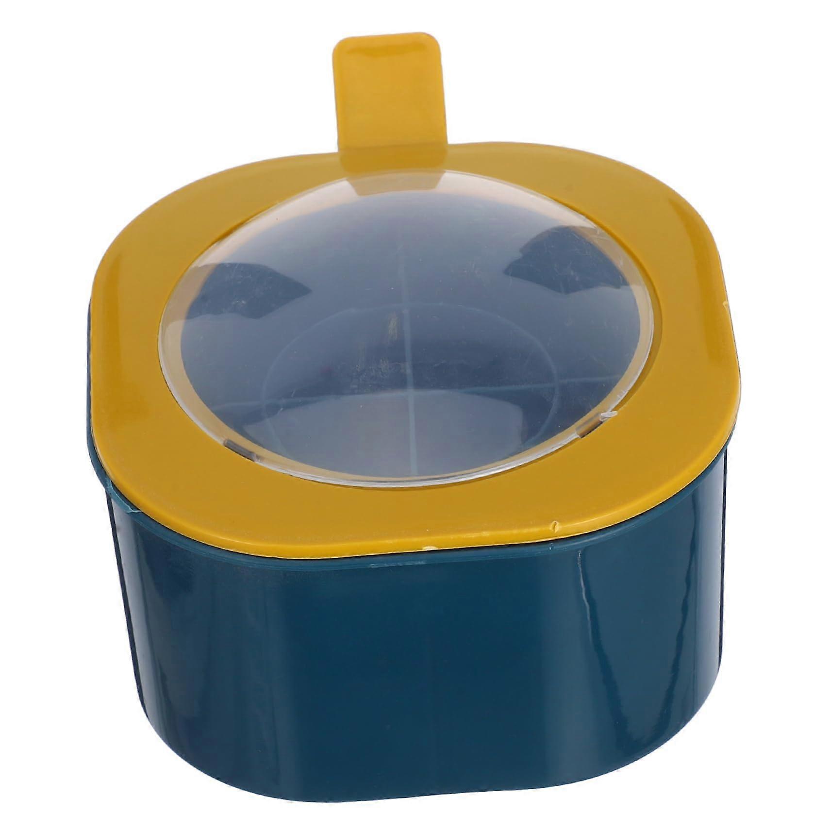 Spice Storage Box with Four Compartments and Spoon Kitchen Seasoning Container for Home