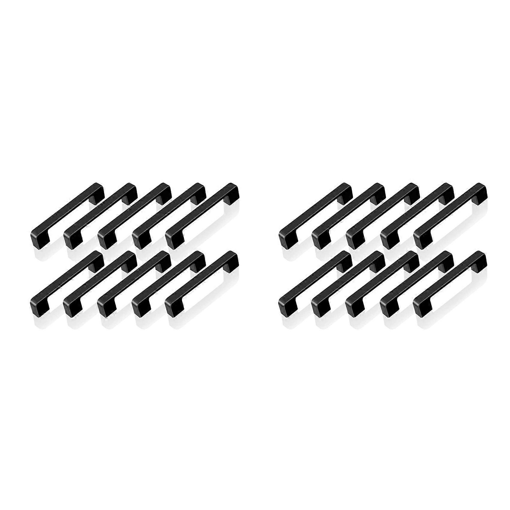 20Pcs Black Handles for Furniture Cabinet Knobs and Handles Kitchen Handles Drawer Knobs Cabinet Pulls 96mm