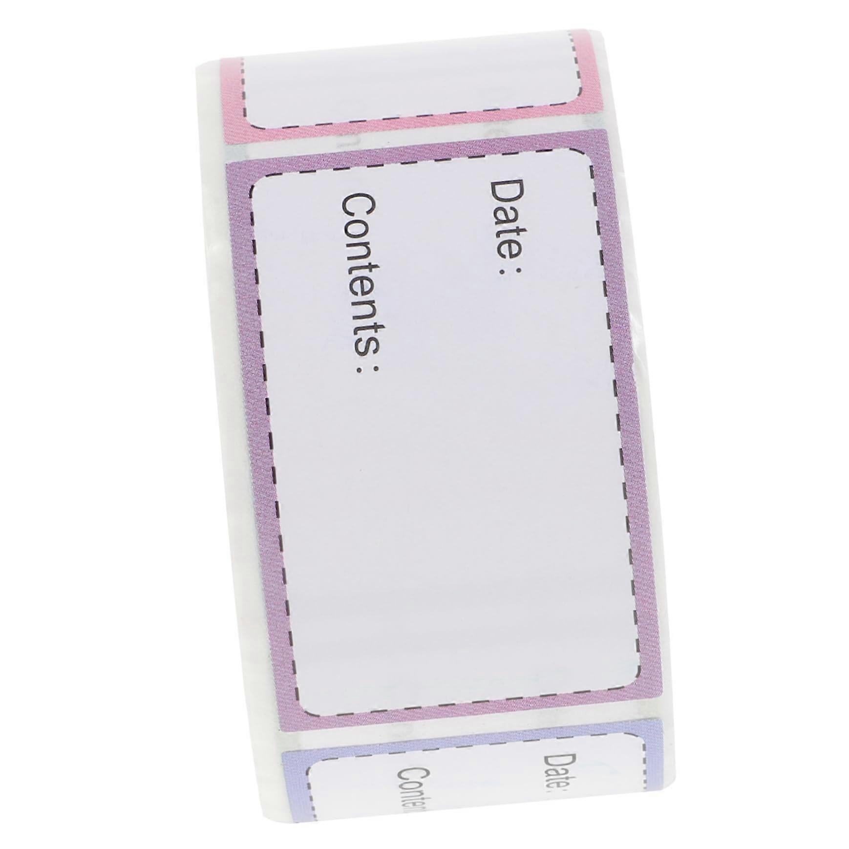 Pantry Labels Roll Removable Freezer Safe Stickers for Date and Content Tracking Kitchen Containers