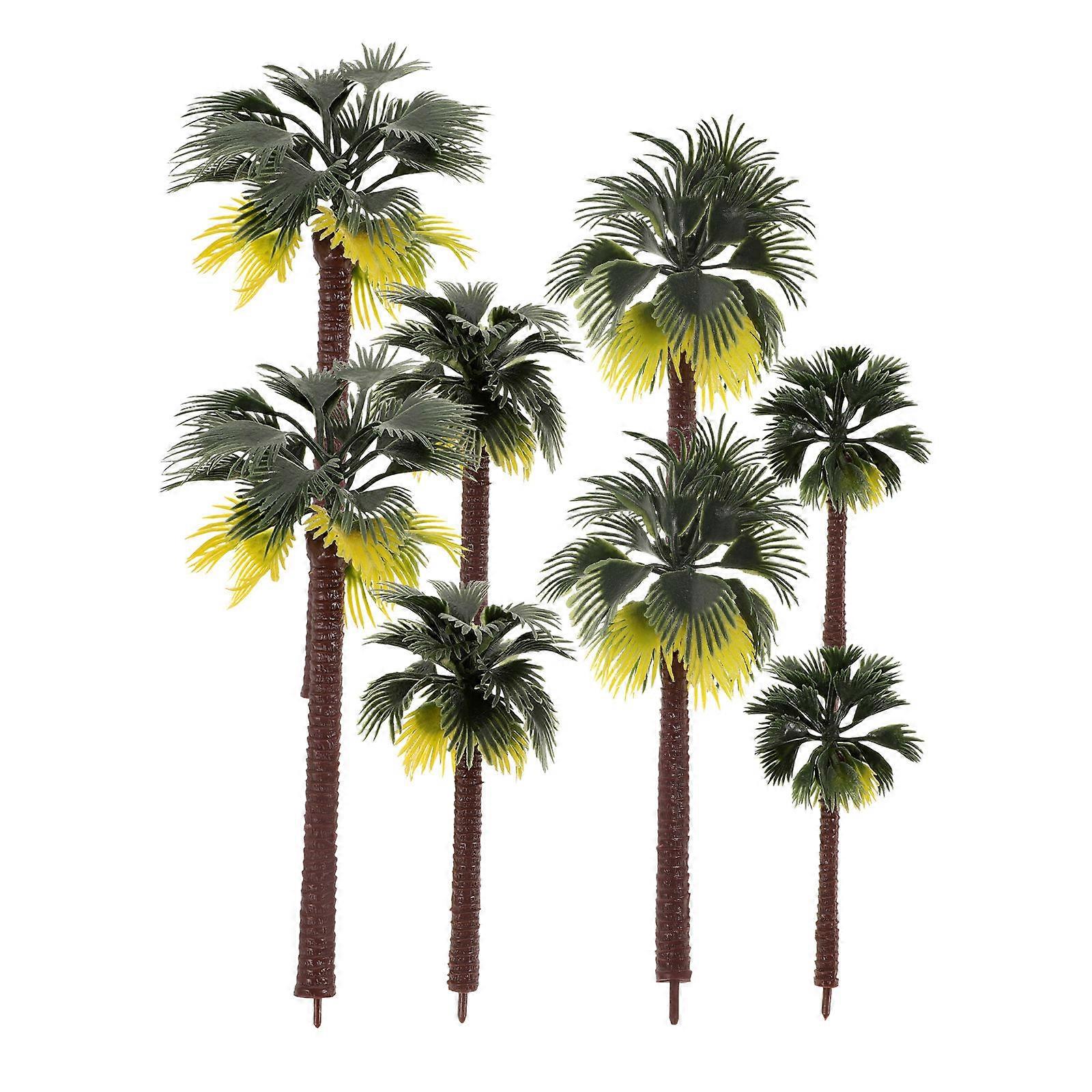 Miniature Trees for Crafts Palm Tree Model for Decoration 8Pcs