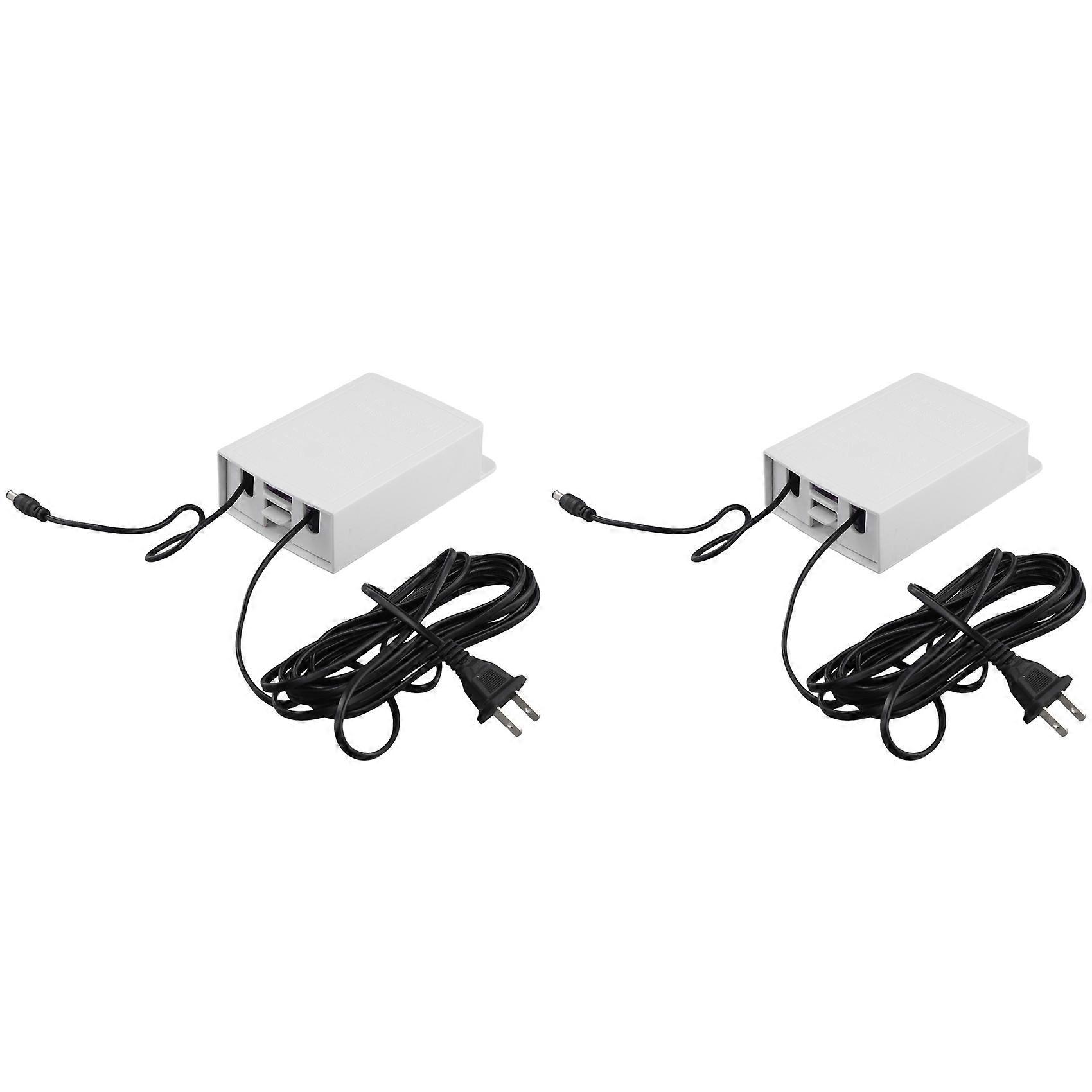 2X 12V-2.5A Uninterruptible Power Supply UPS Battery Backup Interface,US Plug