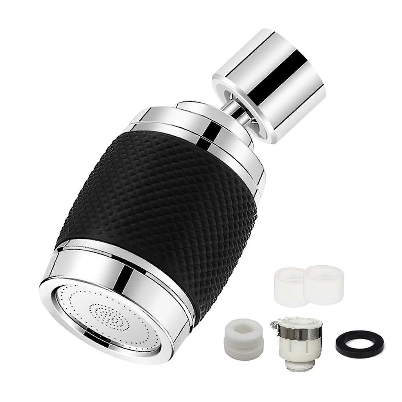 Kitchen Faucet Extender Aerator Splashes Filter Washbasin Faucet Bubbler Nozzle 360 Rotating Kitchen Faucet Strainer  Black
