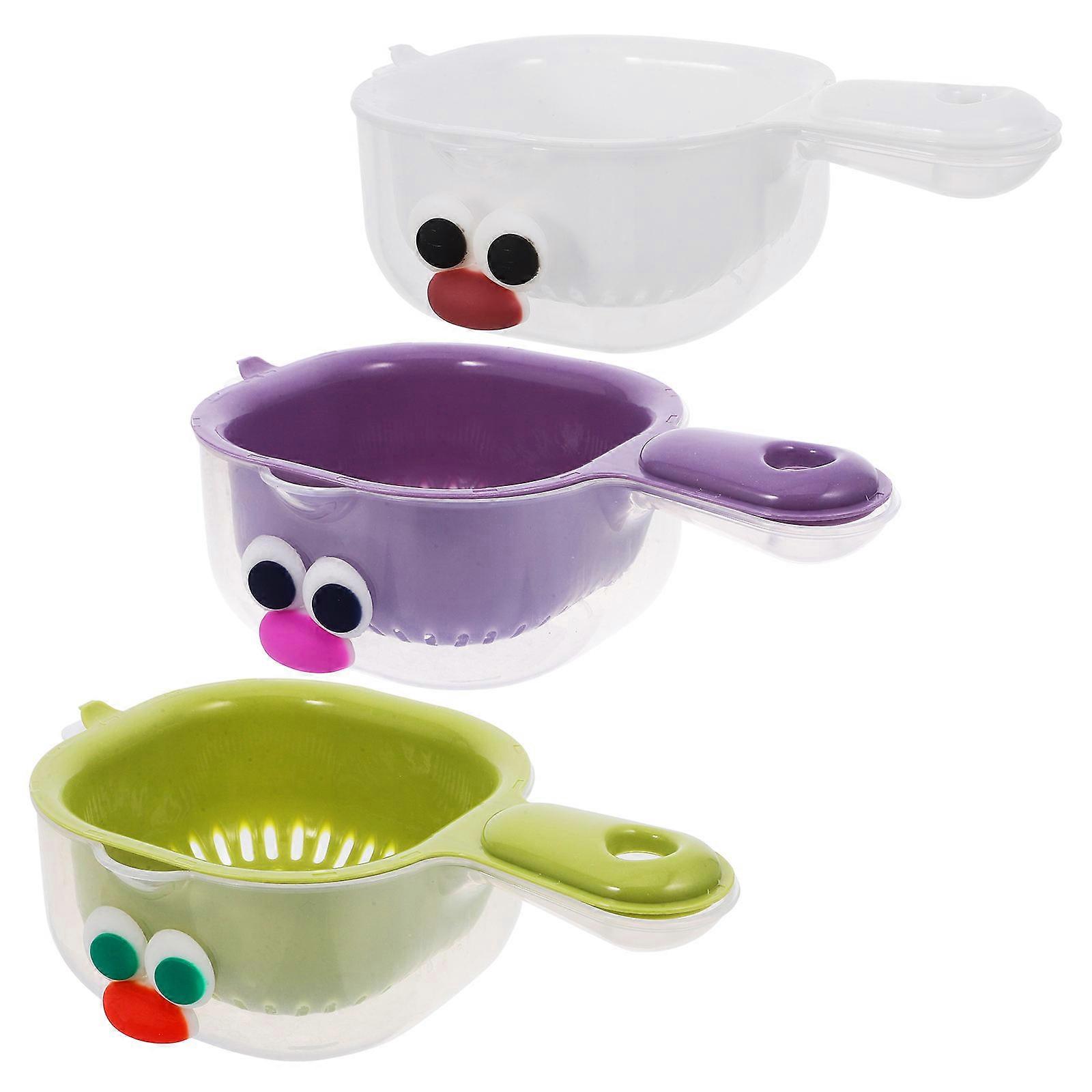 Multifunctional Washing Drain Basket Kitchen Fruit Basket for 3Sets Usage