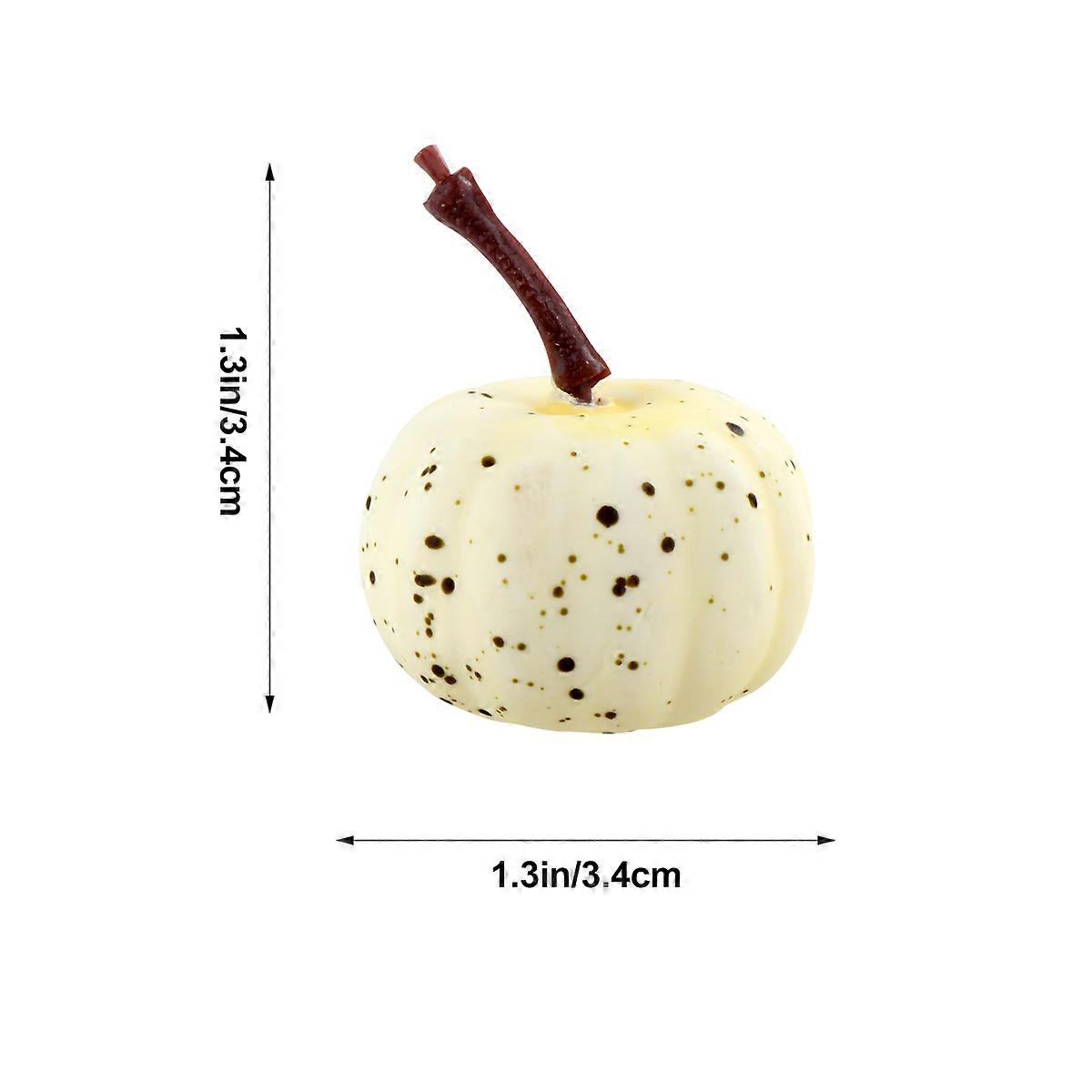 Photo Props Foam Simulation Pumpkins for Decoration 20Pcs Beige