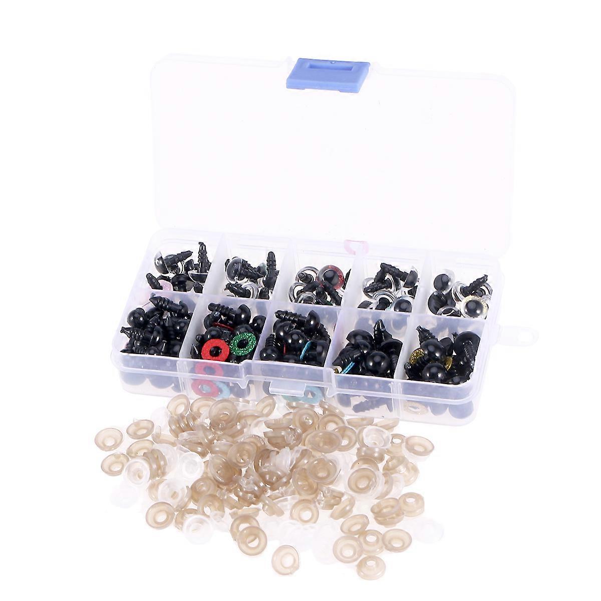 Doll Eye Set 100Pcs Plastic for Plush Animal and Craft Projects