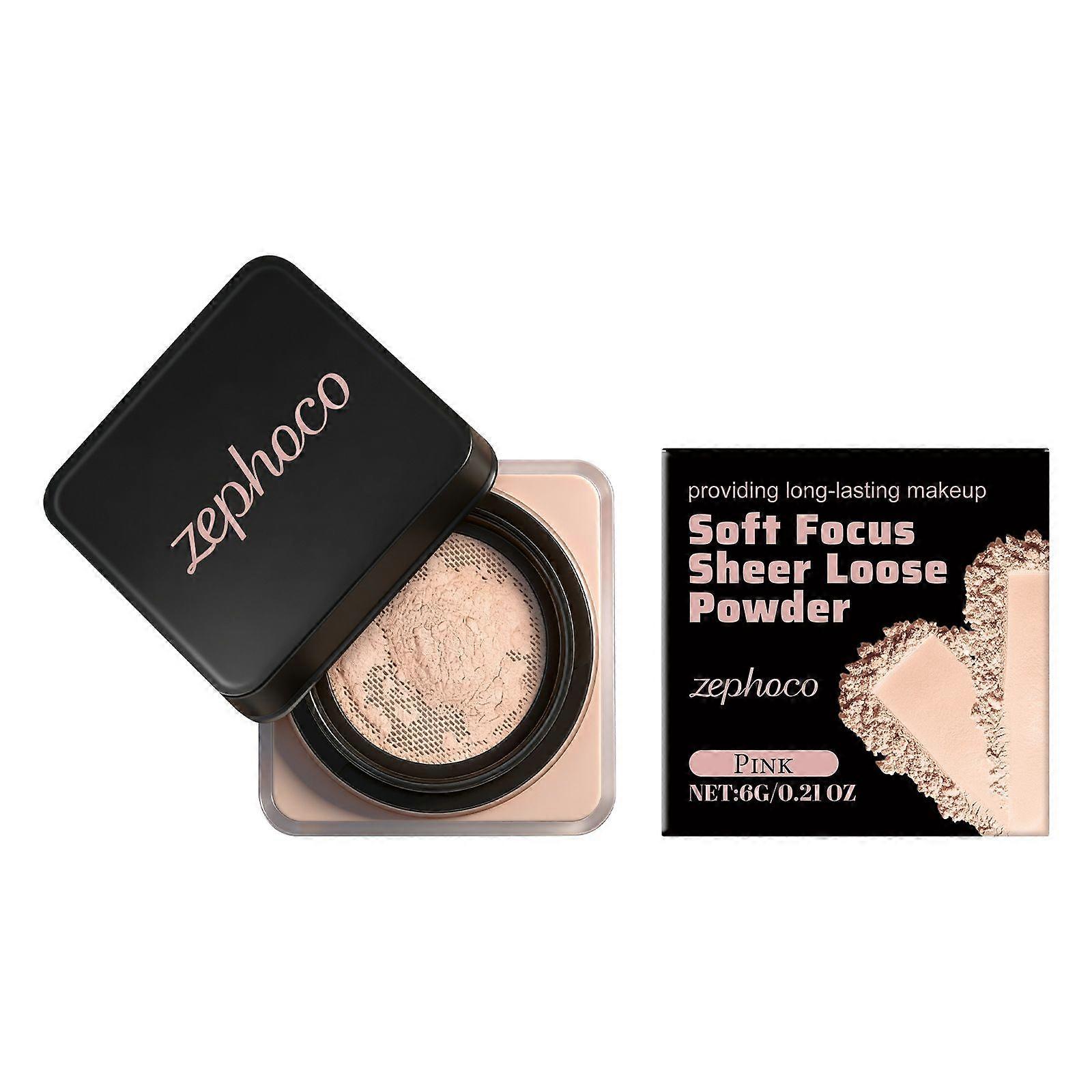 Mini Loose Baking & Setting Powder, Matte Oil-Free & Pore Minimizing Face Powder, Soft Focus Sheer Loose Powder
