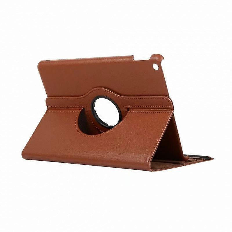 Stylish Case For Ipad 2/3/4 Brown Leather Lychee Texture Rotating