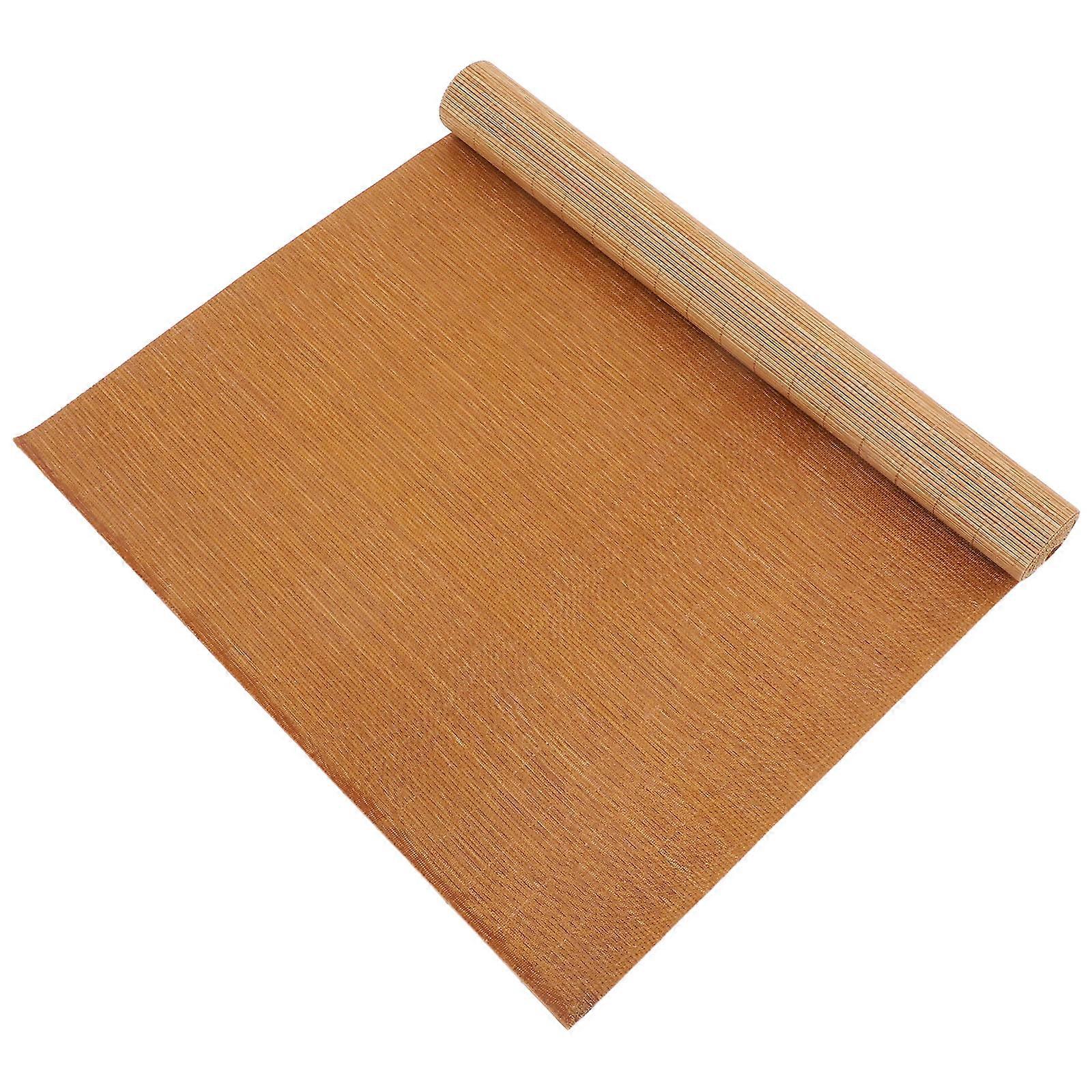 Light Brown Bamboo Placemat Cuttable Table Runner Mat for Tea Ceremony
