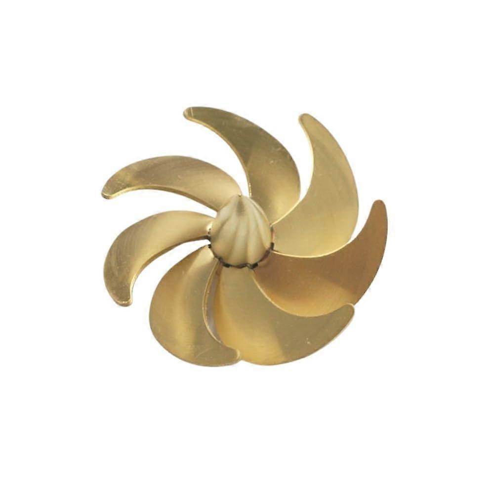 RC Boat Propeller 60mm Copper 7Blade Clockwise 4mm Shaft  Performance Right Hand