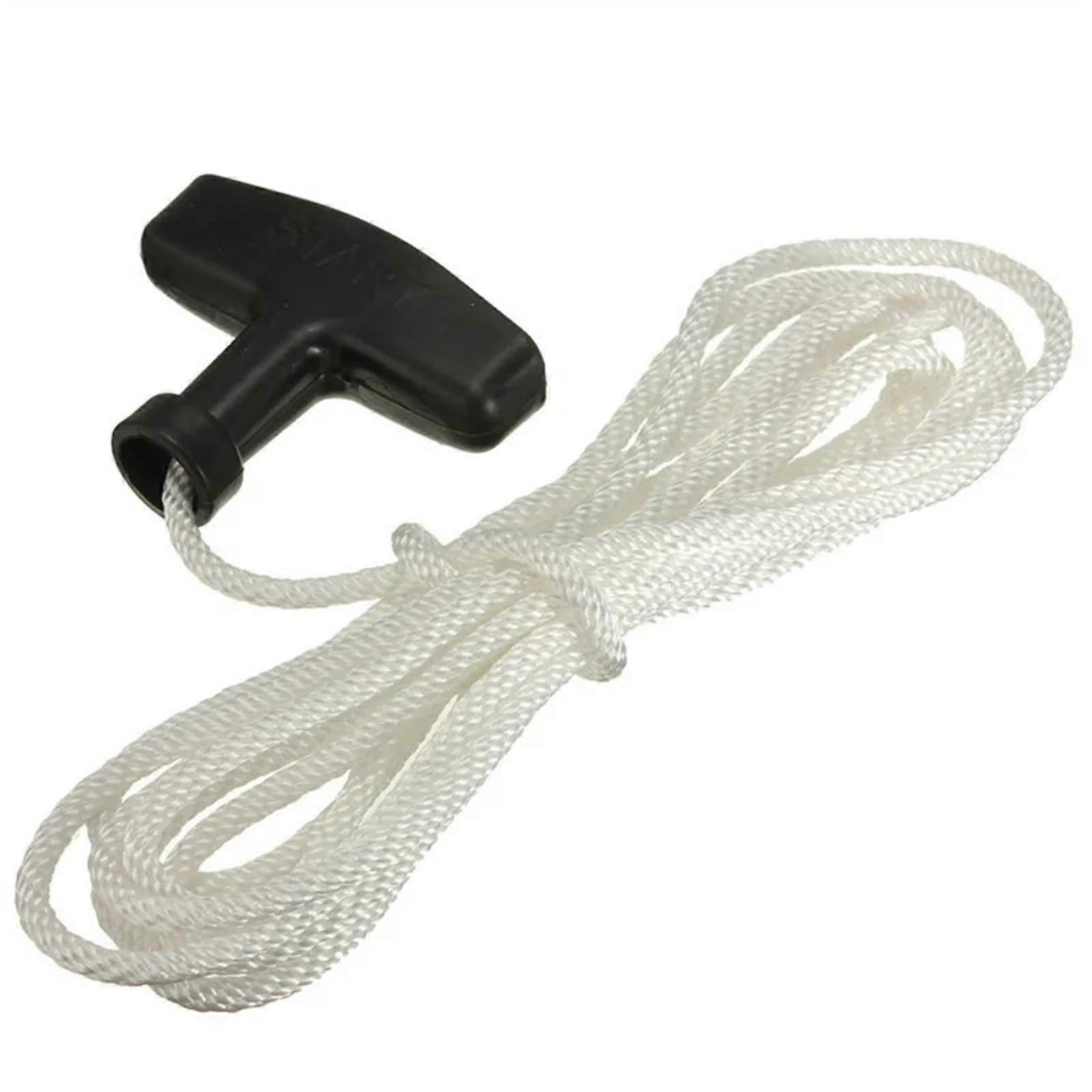Universal Petrol Lawnmower Starter Rope with Durable Handle for Garden Mower Engine Replacement