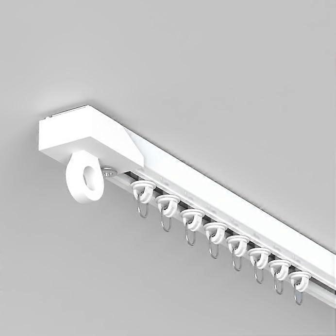 Ceiling Curtain Track 9.84ft No Drill Self Adhesive Room Divider with Effortless Gliding