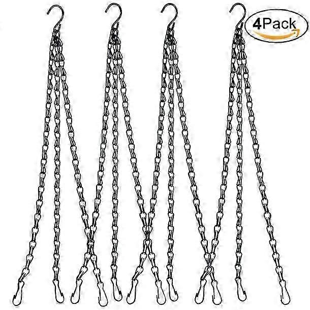 2025 24"Garden Metal S-Shaped Hook Clips Hanging Basket Chains Replacement