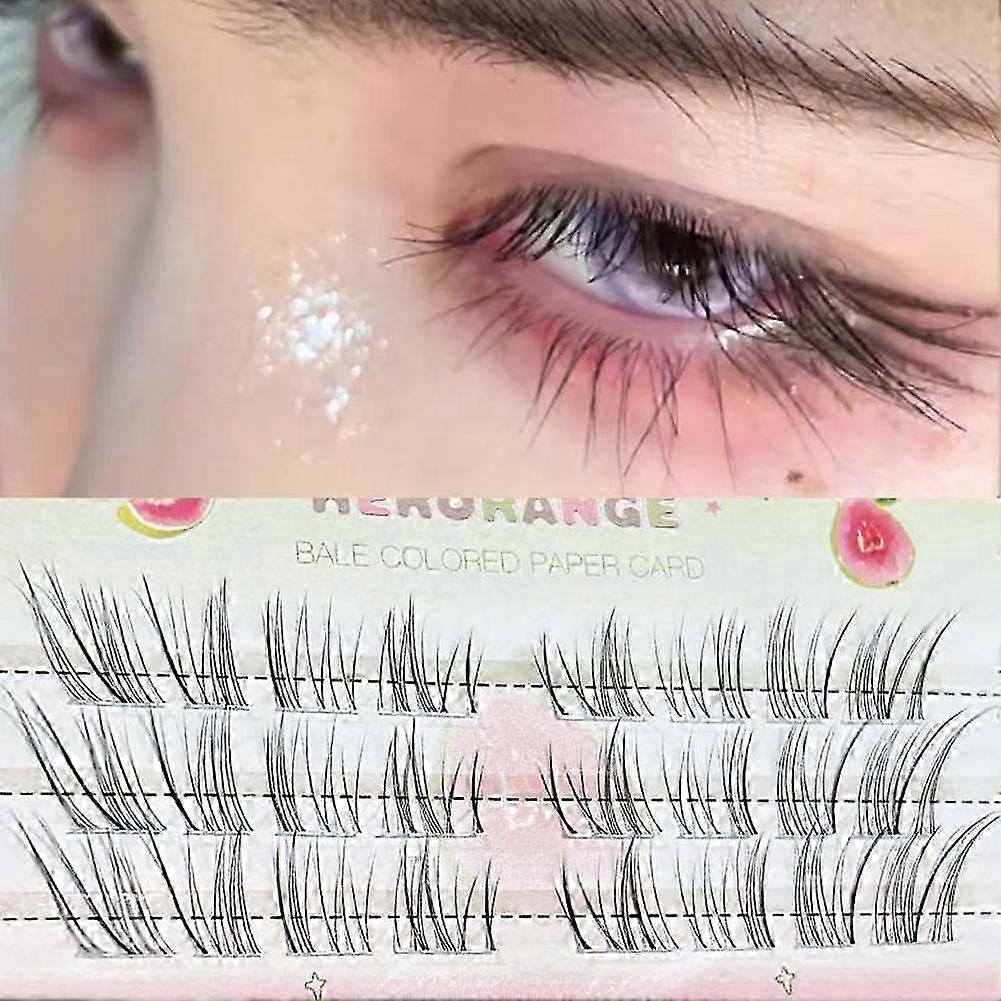 No Need Glue Self-adhesive Single Cluster Segmented Simulation Upper Eyelashes 2025