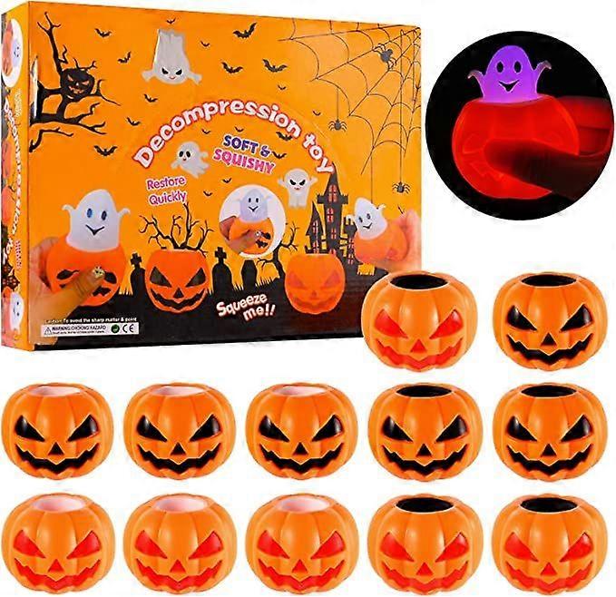 Jouet Squishy De Décompression Anti-stress Fantôme Citrouille D'halloween, 10 Pièces, Pour Enfants Et Adultes, Cadeaux De Fête D'anniversaire, Décoration D'halloween