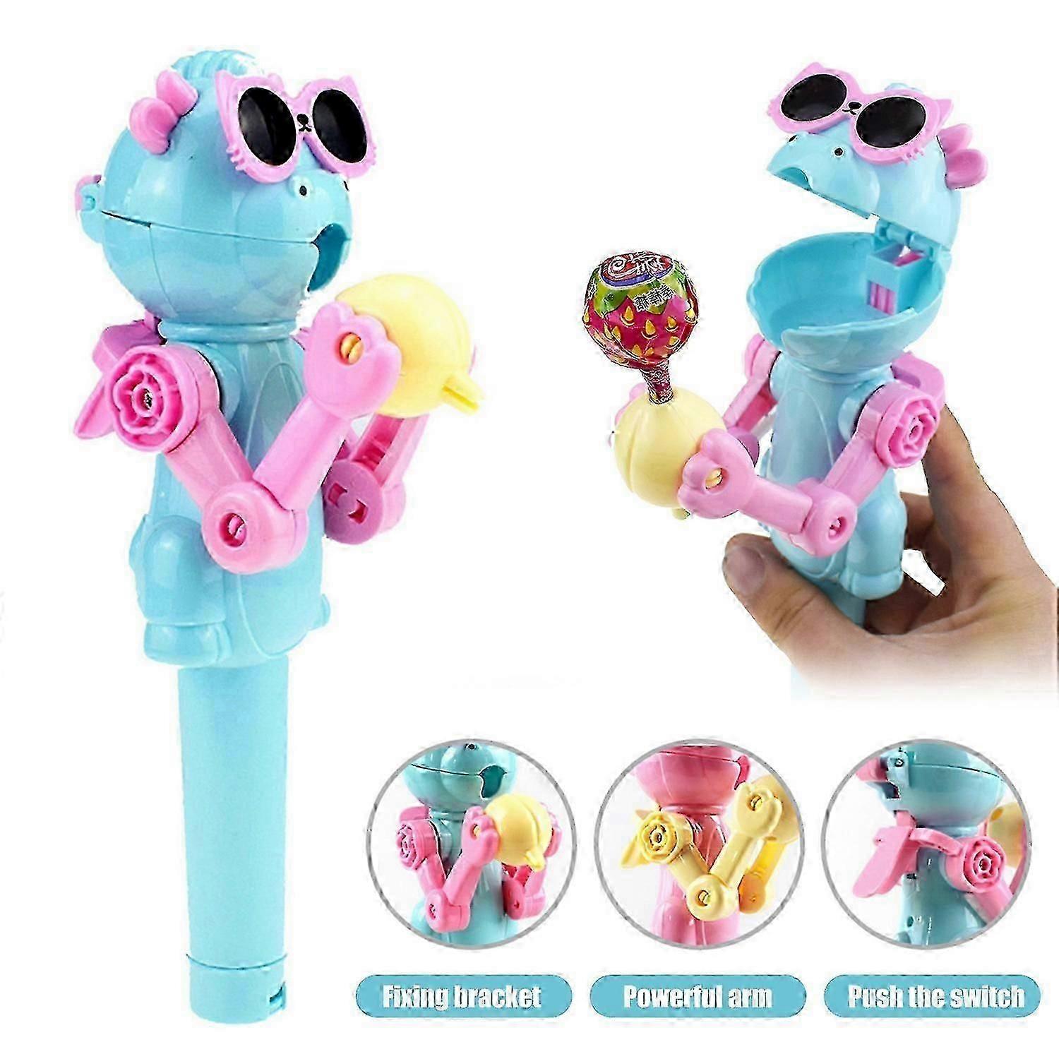 Dino Lollipop Holder - Fun Robot Toy Case for Candy Sticks