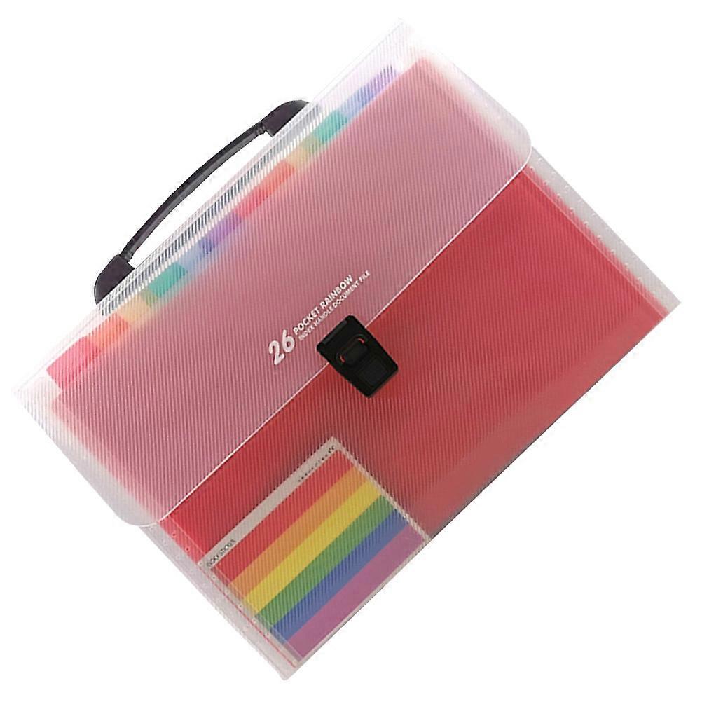 Student Accessory Vertical File Folder Portable Data Packages Documents Folder 1Pcs