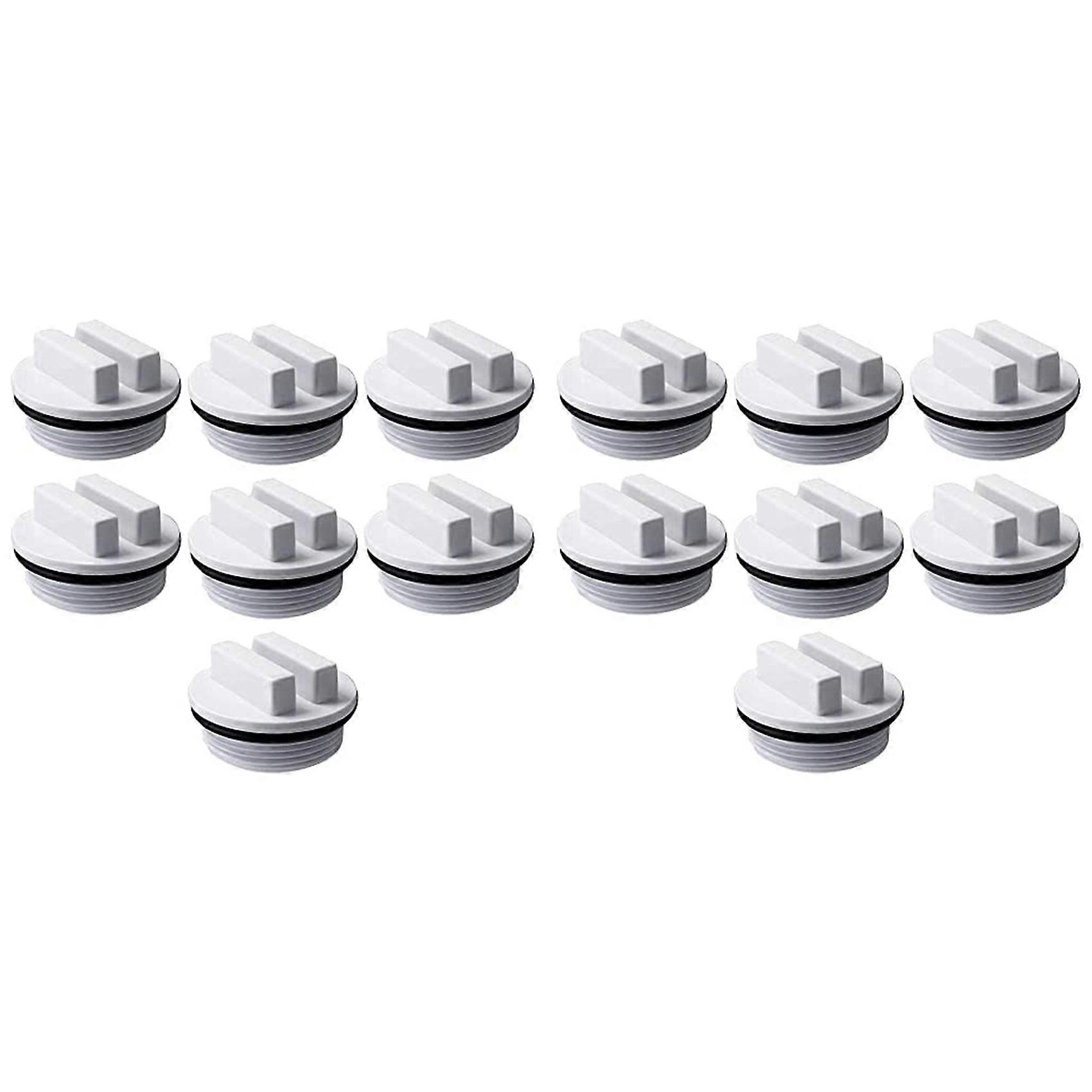 14 Pcs 1.5 Inch Threaded Pool Spa Return Winterizing Filter Drain Plug with O-Ring for Winterizing Pools During Season