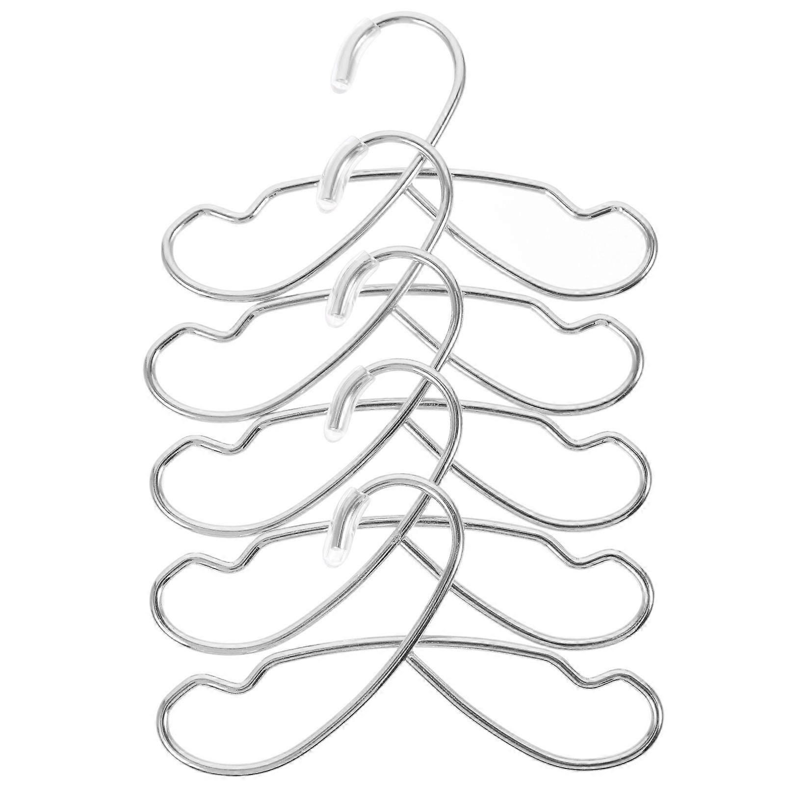 Simulation Dolls Clothes Hangers Silver for Hanging Doll Outfits 10Pcs