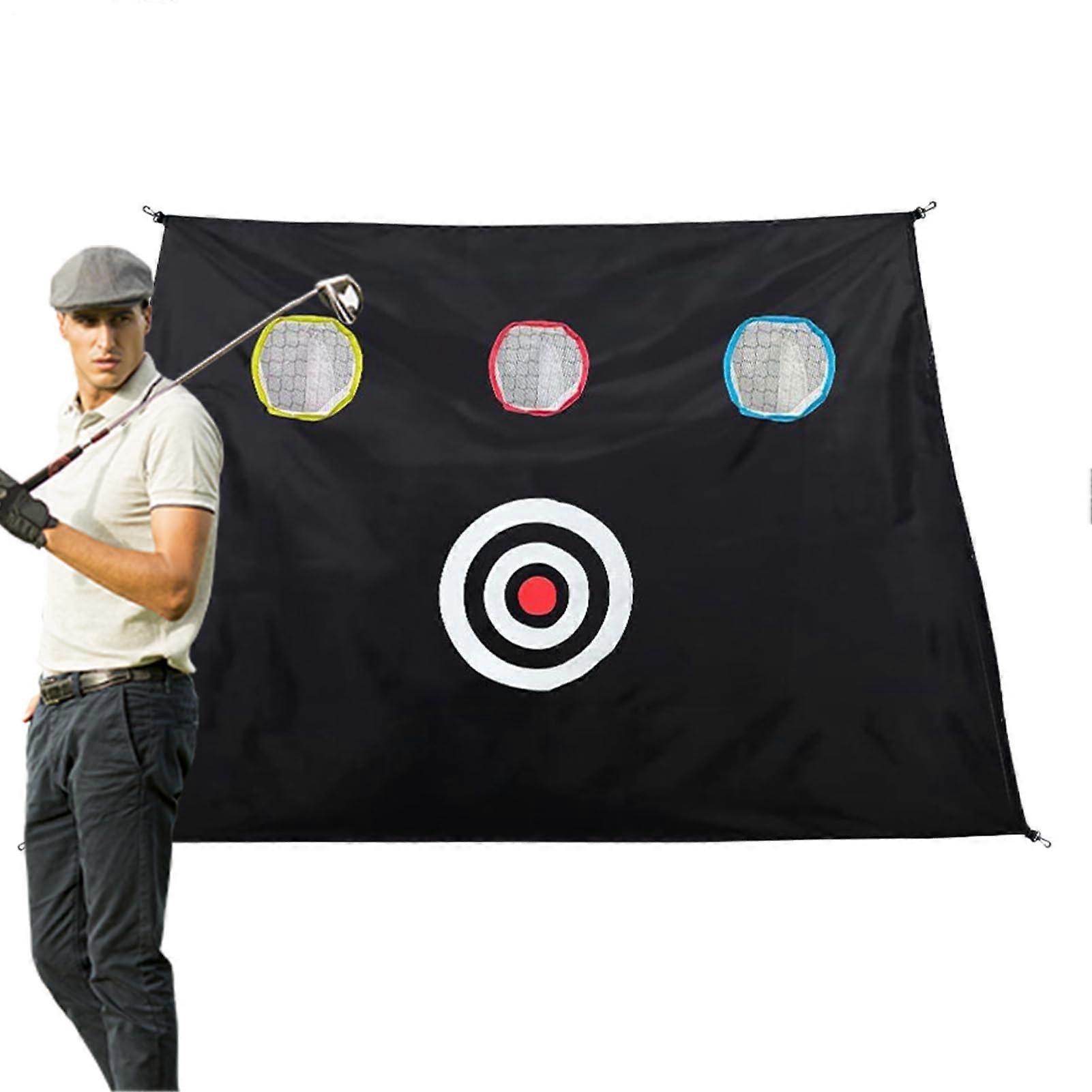 Golf Practice Net with  Visibility Target for Indoor Outdoor Backyard Golf Training Ref: 6753