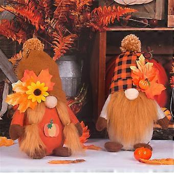 Romdekorasjonsgaver Gresskarfestival Lønnebladdukke Thanksgiving Høstdukke