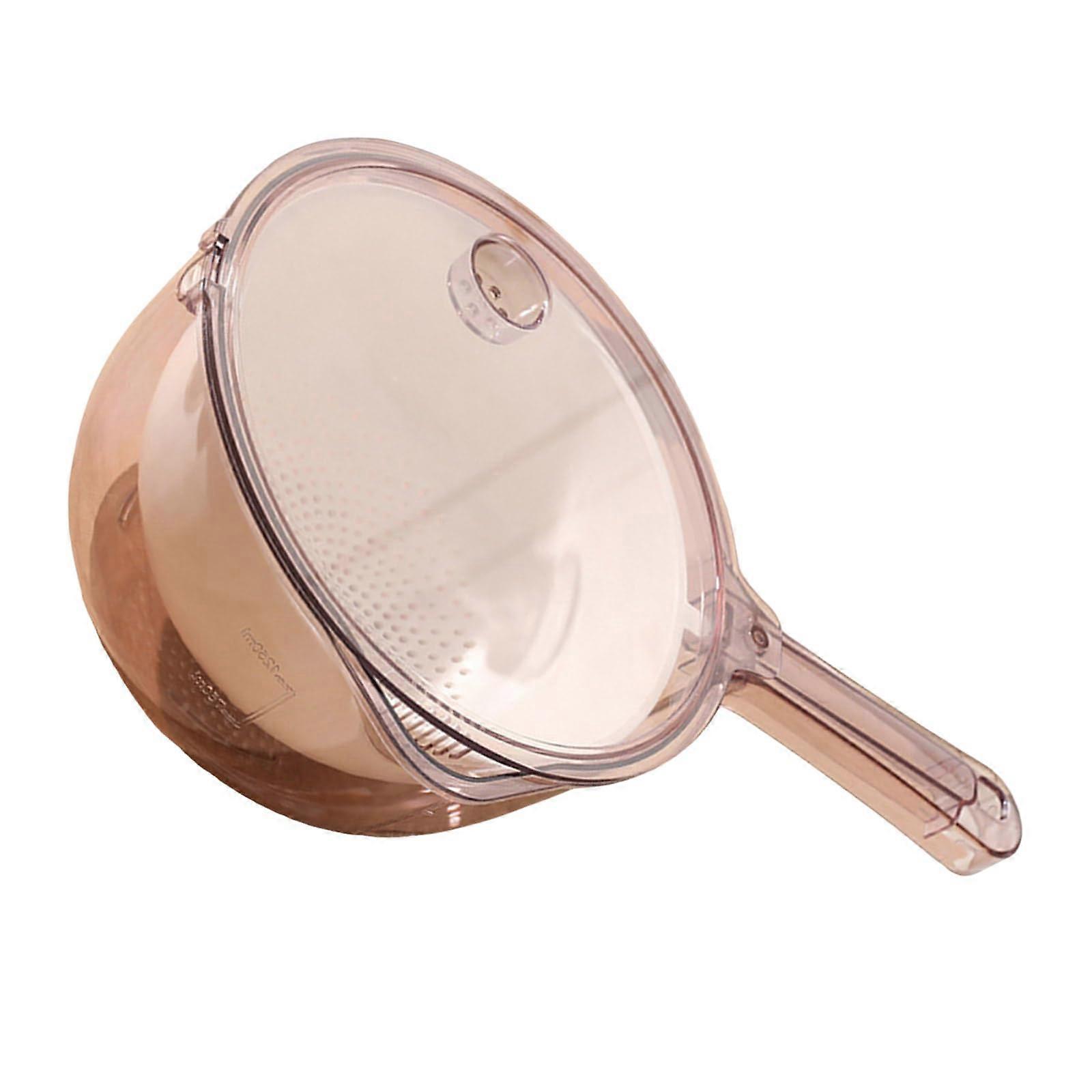 Extra Large Kitchen Strainer Basket with Handle, Double Compartment Vegetable and Fruit Washer