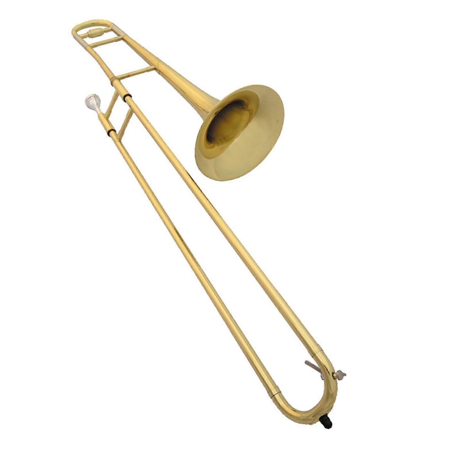 B Flat Tenor Trombone for Beginners with Bright Clear Tone and Durable Brass Construction