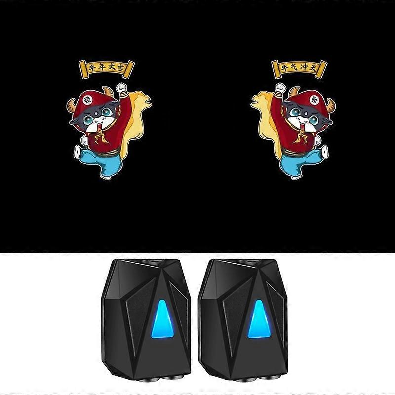 F3 2Pcs/Set Car Dynamic Welcome Light Car Door Projector Lights LED Logo Shadow Emblems Wireless Lig