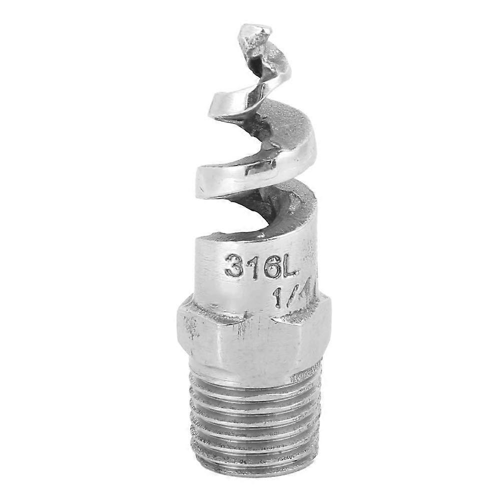 Stainless Steel Spiral Spray Nozzle G1/4 AntiClogging Design for Precise Irrigation Coverage