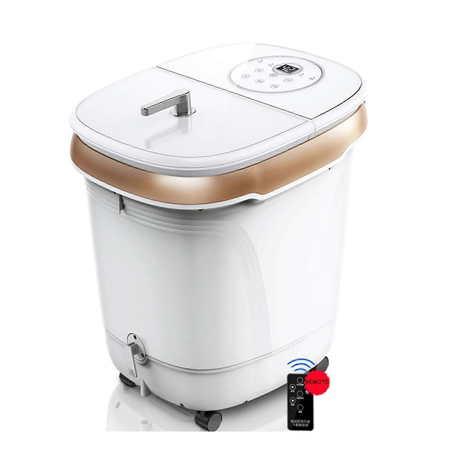 Electric Foot Bath Spa with Fast Heating, Rolling Massage and Constant Temperature Control, White