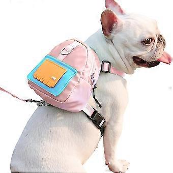 WQBLQH Hunde-Rucksack für kleine Hunde, niedlicher Welpen-Geschirr-Rucksack mit