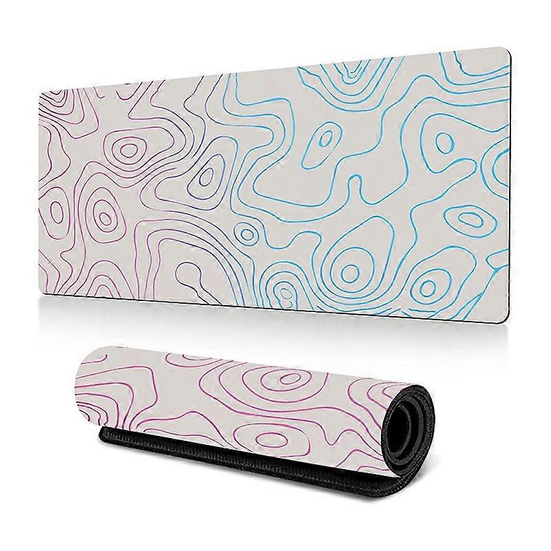 300*800*2mm Stylish Abstract Pattern Large Mouse Pad Natural Rubber Desktop Mat