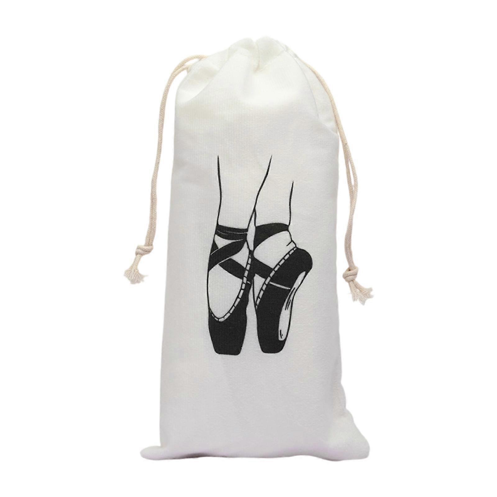 Dance Shoe Bag Lightweight with Drawstring for Beginners Performance Studio