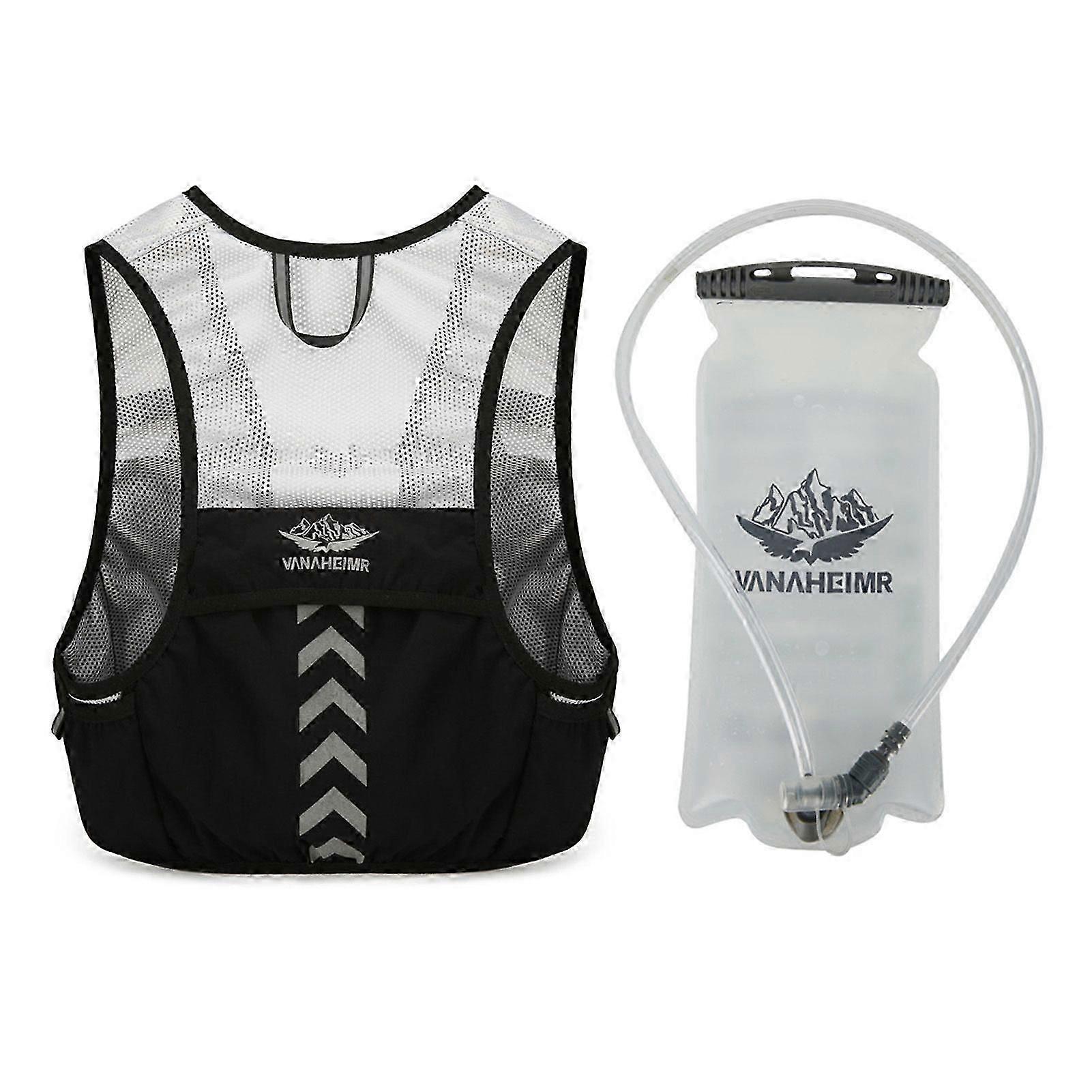 Running Hydration Vest Pack with 2L Water Bladder, Splash-Proof Cycling Backpack