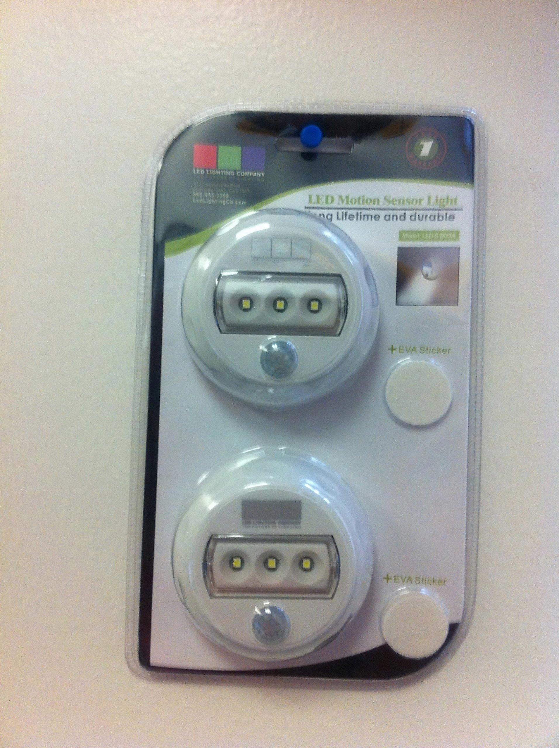 Motion Sensor LED Light Battery Powered with Smart Sensor Easy Adhesive Mount for Closet Cabinet