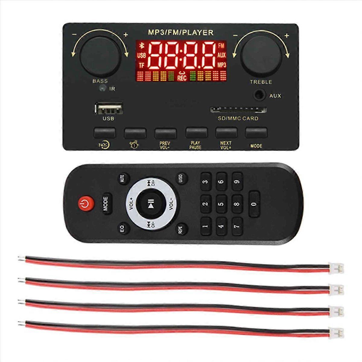 2X40W Amplifier Bluetooth 5.0 MP3 Player WAV Decoder Board(A)